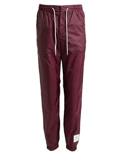 Thom Browne Man Pants Garnet Size 1 Nylon In Red
