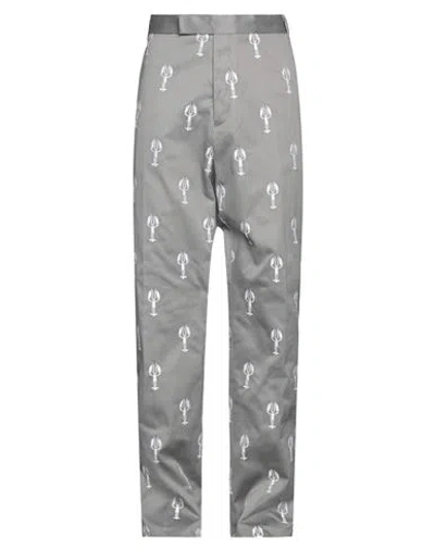 Thom Browne Man Pants Grey Size 3 Polyester