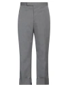 Thom Browne Tailored Cropped Twill Trousers In Grey