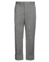Thom Browne Man Pants Grey Size 4 Cotton