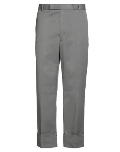Thom Browne Man Pants Grey Size 4 Cotton
