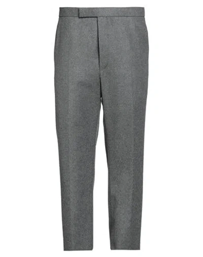 Thom Browne Man Pants Grey Size 4 Virgin Wool In Gray