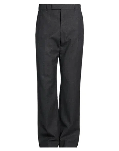Thom Browne Man Pants Grey Size 4 Wool In Black