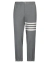 Thom Browne Man Pants Grey Size 5 Wool In Grey