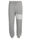 Thom Browne Light Grey Cotton Pants In Grey
