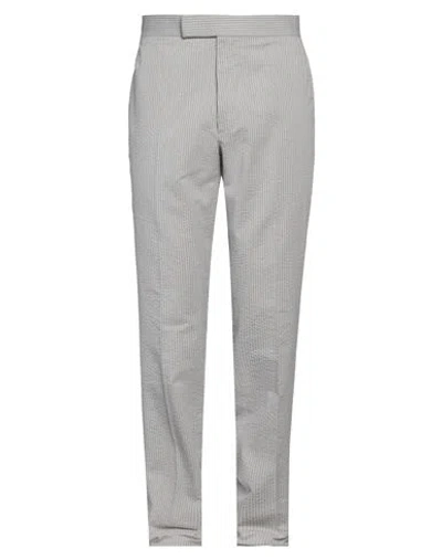 Thom Browne Man Pants Light Grey Size 3 Cotton