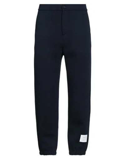 Thom Browne Man Pants Midnight Blue Size 3 Cotton, Polyamide