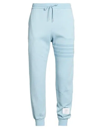 Thom Browne Man Pants Sky Blue Size 0 Cotton