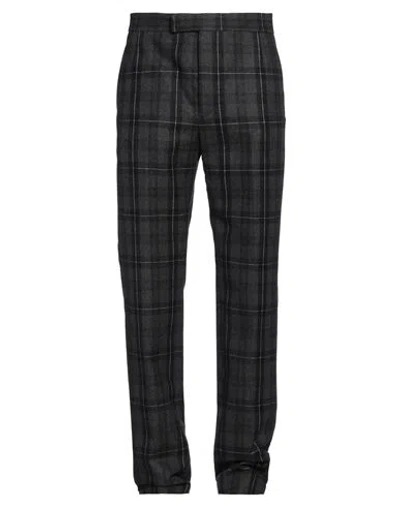 Thom Browne Man Pants Charcoal Size 3 Wool, Cashmere In Grey
