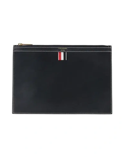 Thom Browne Man Pouch Black Size - Leather