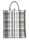 THOM BROWNE THOM BROWNE MAN PRINTED LEATHER SHOPPING BAG