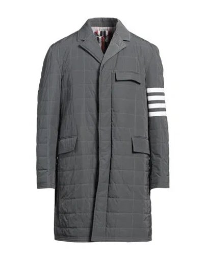 THOM BROWNE THOM BROWNE MAN PUFFER GREY SIZE 4 POLYESTER