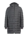 THOM BROWNE THOM BROWNE MAN PUFFER GREY SIZE 1 WOOL, POLYAMIDE, ELASTANE