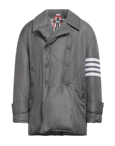 Thom Browne Man Puffer Lead Size 2 Polyester In Gray