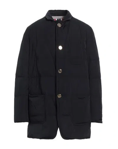 Thom Browne Man Puffer Midnight Blue Size 2 Polyester, Nylon, Polyurethane