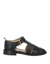 Thom Browne Brogued Fisherman Sandals In Black