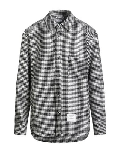 Thom Browne Man Shirt Black Size 4 Cotton In Multi