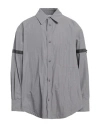 Thom Browne Button-fastening Long-sleeve Shirt In Grey