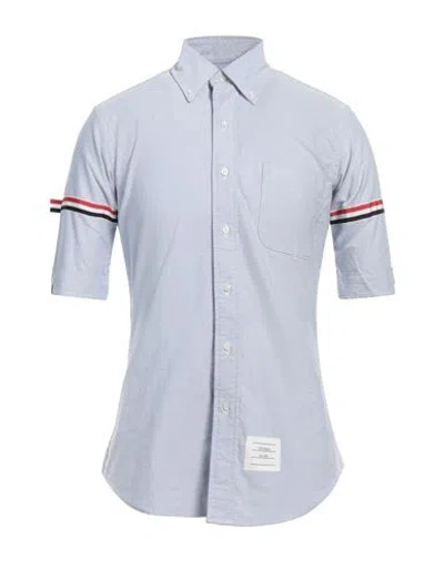 Thom Browne Man Shirt Light Blue Size 5 Cotton