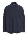 Thom Browne Man Shirt Midnight Blue Size 2 Polyamide, Polyurethane, Cupro