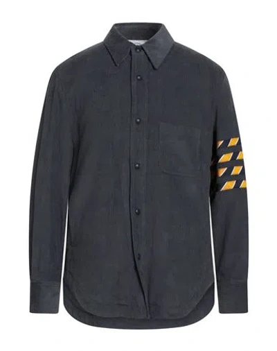 Thom Browne Man Shirt Navy Size 2 Cotton
