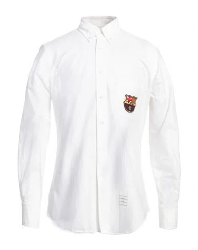 Thom Browne Man Shirt White Size 5 Cotton