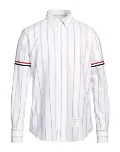 THOM BROWNE THOM BROWNE MAN SHIRT WHITE SIZE 4 COTTON