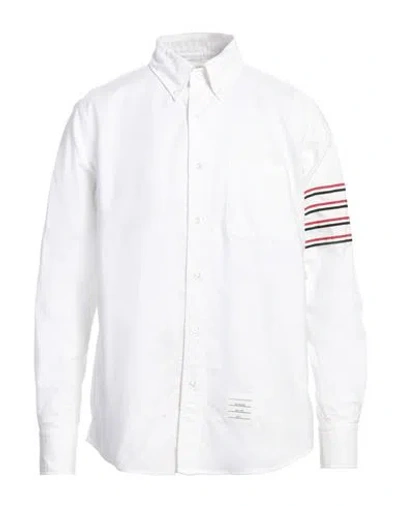 THOM BROWNE THOM BROWNE MAN SHIRT WHITE SIZE 5 COTTON