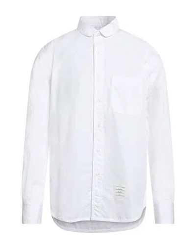 THOM BROWNE THOM BROWNE MAN SHIRT WHITE SIZE 5 COTTON