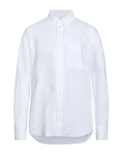 Thom Browne Man Shirt White Size 5 Cotton, Polyester
