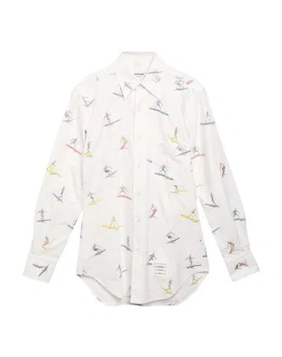 Thom Browne Man Shirt White Size 5 Cotton, Viscose