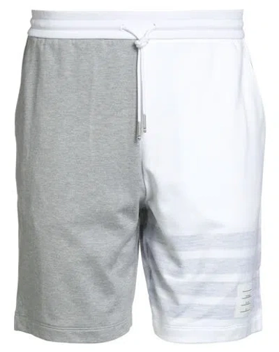 Thom Browne Man Shorts & Bermuda Shorts Grey Size 4 Cotton In Gray