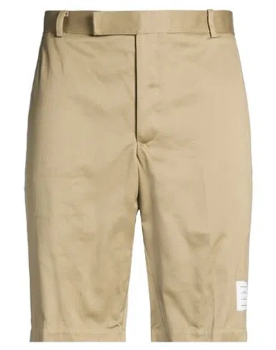 Thom Browne Man Shorts & Bermuda Shorts Khaki Size 5 Cotton In Green