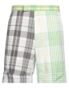 Thom Browne Man Shorts & Bermuda Shorts Light Green Size 2 Cotton In Green