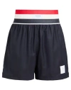 Thom Browne Man Shorts & Bermuda Shorts Midnight Blue Size 3 Wool