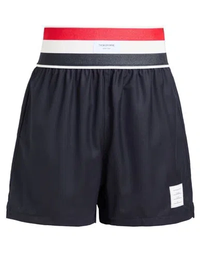 Thom Browne Man Shorts & Bermuda Shorts Midnight Blue Size 3 Wool