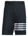 Thom Browne Man Shorts & Bermuda Shorts Midnight Blue Size 4 Cotton