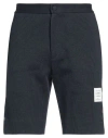 Thom Browne Man Shorts & Bermuda Shorts Navy Size 3 Cotton In Black