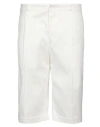 Thom Browne White Unconstructed Shorts In Off White