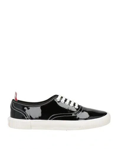 Thom Browne Man Sneakers Black Size 6 Leather