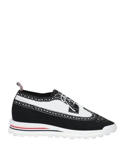 THOM BROWNE THOM BROWNE MAN SNEAKERS BLACK SIZE 9 TEXTILE FIBERS