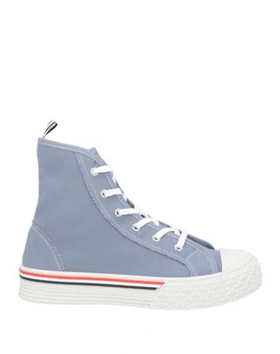THOM BROWNE THOM BROWNE MAN SNEAKERS LIGHT BLUE SIZE 6.5 TEXTILE FIBERS