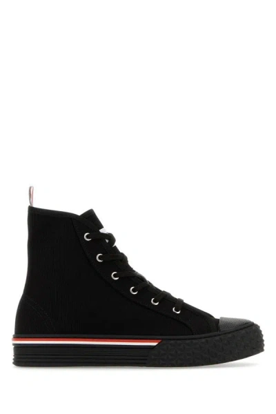 Thom Browne Man Sneakers Black Size 9 Textile Fibers In Multicolor