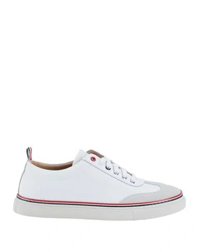 Thom Browne Man Sneakers White Size 6 Leather