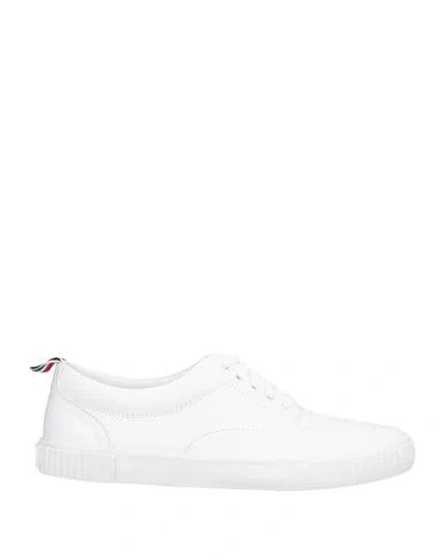 Thom Browne Man Sneakers White Size 9 Leather