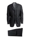 Thom Browne Man Suit Black Size 4 Wool, Polyester