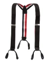 THOM BROWNE THOM BROWNE MAN SUSPENDERS BLACK SIZE - SILK, POLYESTER, ELASTANE, POLYAMIDE