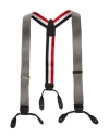 Thom Browne Man Suspenders Black Size - Wool, Polyester, Elastane, Polyamide In Black