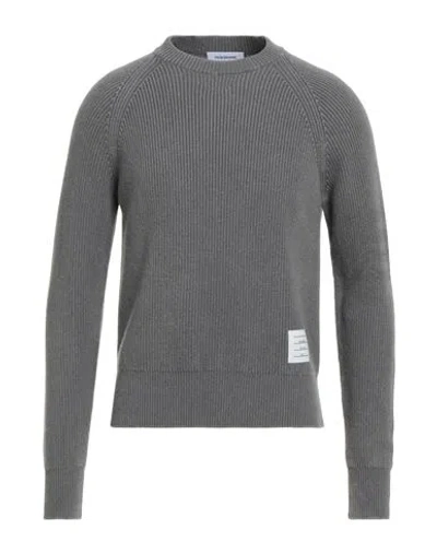 Thom Browne Man Sweater Grey Size 0 Cashmere In Gray