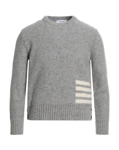 Thom Browne Man Sweater Grey Size 0 Wool, Mohair Wool